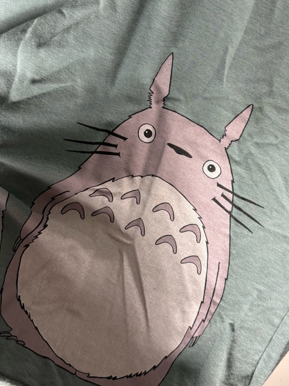 Her Universe | Studio Ghibli My Neighbor Totoro Long Sleeve Lace Shoulder Top 1X - Picture 4 of 12